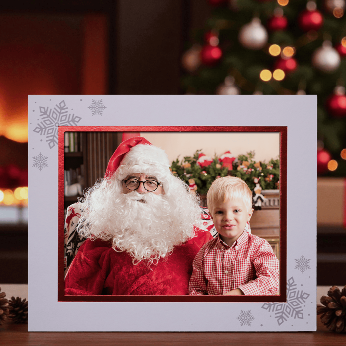 Festive Christmas photo strut mounts